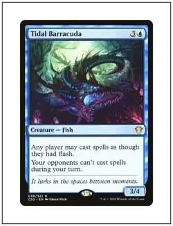 1x Tidal Barracuda, Commander 2020, Magic MTG NM - Image 1