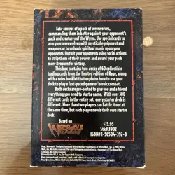 1995 RAGE THE WEREWOLF CARD GAME LIMITED DOUBLE STARTER SET SEALED PACK Rare - Image 2
