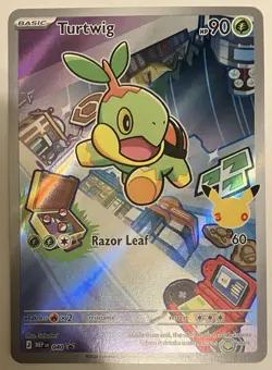 Pokemon TCG Card Turtwig 040 Black Star Promo First Partners Holo Art Rare NM - Image 1