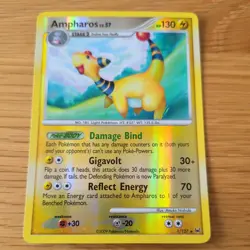 AMPHAROS 1/127 POKEMON CARD (PLATINUM SET) REVERSE HOLO - Image 2