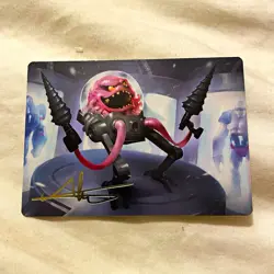 MTG TMNT Art Series Krang, Master Mind Art Card Gold Stamped 4/54 - Image 1