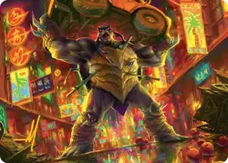 Gold Signature Slash, Reptile Rampager Card, Magic the Gathering, TMNT, MTG, 10 - Image 1