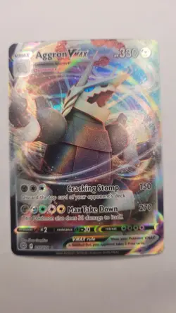 Aggron VMAX 097/172 SWSH09: Brilliant Stars Ultra Rare Pokemon Card - NM - Image 1