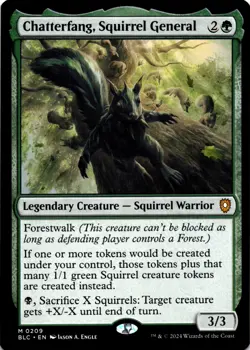 Chatterfang, Squirrel General M Commander: Bloomburrow 209 NM - Image 1