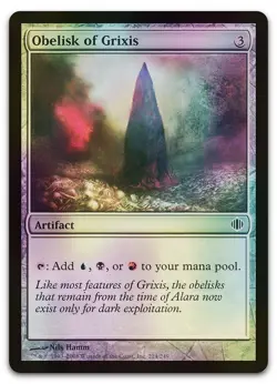 Obelisk of Grixis #214 (Foil) (LP) Shards of Alara ALA Magic MTG - Image 1