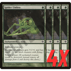 MTG Spider Umbra (Rise of the Eldrazi) 208/248 (NEAR MINT) (4X) - Image 1