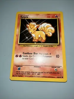Vulpix 68/102 Pokemon Base Set UNLIMITED EDITION Nm - Image 2