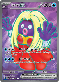 JYNX EX 191/165 ULTRA RARE 151 POKEMON NEAR MINT - Image 1
