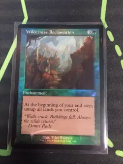 MTG Magic The Gathering Wilderness Reclamation Foil Retro Frame Enchantment - Image 1