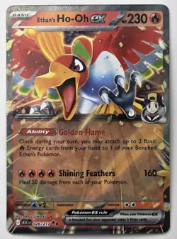 Ethan's Ho-Oh ex 039/182 Double Rare Destined Rivals Pokemon Holo Near Mint - Image 1