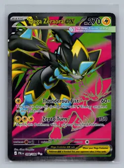 Mega Zeraora ex 098/084 Ultra Rare Pokemon Pitch Black Holo NM/M - Image 1