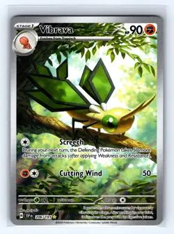 Vibrava 206/191 Illustration Rare Pokemon Surging Sparks Holo NM/M - Image 1