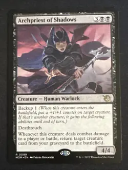 1x Archpriest of Shadows (089) March of the Machine LP MTG Magic x1 MKE - Image 1