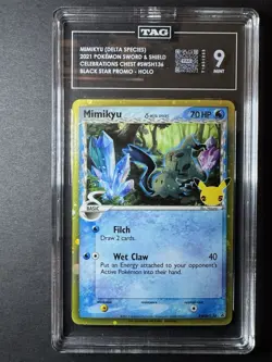 Pokemon Mimikyu (Delta Species) SWSH136 Sword & Shield Promo Holo 2021 TAG 9 - Image 1