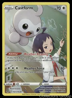 CASTFORM TG11/TG30 HOLO LOST ORIGIN TRAINER GALLERY POKEMON NM/M - Image 1