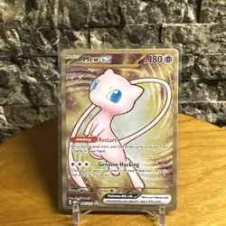 Pokemon METAL Mew EX 205/165 Ultra Premium Collection Gold Metal Promo 151 NM - Image 1