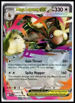 Pokemon Mega Lopunny ex - M2: Inferno X PFL EN 084/094 Double Rare Holo NM TCG - Image 1