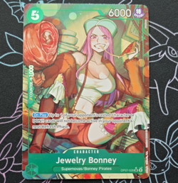 One Piece English Jewelry Bonney (Parallel) OP07-026 SR☆ NM Foil - Image 1