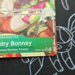 One Piece English Jewelry Bonney (Parallel) OP07-026 SR☆ NM Foil - Image 4