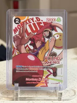 Round 1 MONKEY D LUFFY One Piece TCG Promo OP16-095 - ENGLISH - NM/MT - Image 1