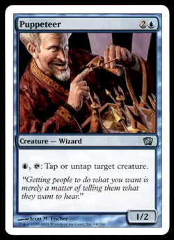 Magic the Gathering MTG #94 Puppeteer Eighth 8th Edition Uncommon Creature - Image 1