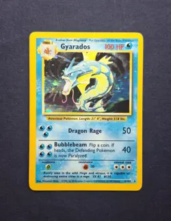 Gyarados 6/102 Base Set Unlimited Holo Rare Pokemon TCG Card 1999 English - Image 3
