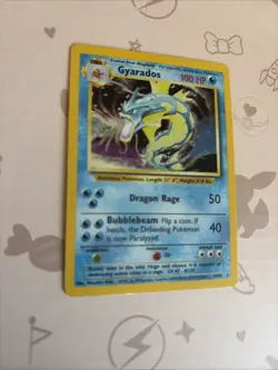 Pokemon Gyarados Holo Rare TCG Card 6/102 Base Set WOTC 1999 Unlimited Vintage - Image 2