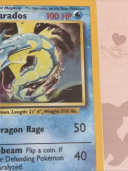 Pokemon Gyarados Holo Rare TCG Card 6/102 Base Set WOTC 1999 Unlimited Vintage - Image 4
