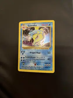 Pokemon Base Set Gyarados Holo Rare 6/102 Unlimited 1999 WOTC Vintage - Image 3