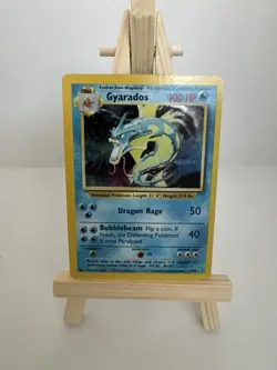 Pokemon Gyarados Holo Rare TCG Card 6/102 Base Set WOTC 1999 Unlimited Vintage - Image 1