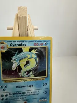 Pokemon Gyarados Holo Rare TCG Card 6/102 Base Set WOTC 1999 Unlimited Vintage - Image 2