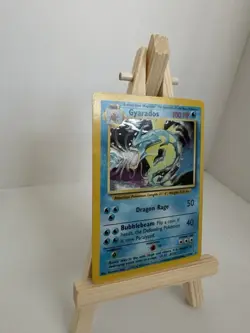Pokemon Gyarados Holo Rare TCG Card 6/102 Base Set WOTC 1999 Unlimited Vintage - Image 3