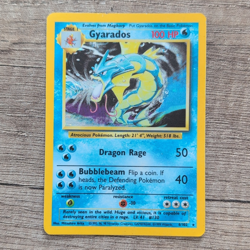 Pokemon TCG Gyarados Base Set Holo Rare Card 6/102 English 1999 100 HP Unlimited - Image 1