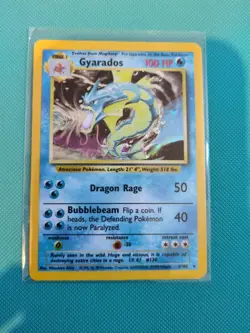 Pokemon Gyarados Holo Rare TCG Card 6/102 Base Set WOTC 1999 Unlimited VintageUK - Image 3