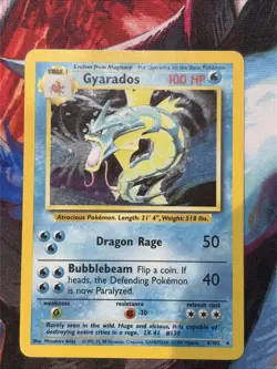 Pokemon Gyarados Holo Card 6/102 1999 Base Set Unlimited LP Condition - Image 1
