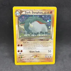 Pokemon TCG - Dark Donphan 3/105 Holo Rare - WOTC Neo Destiny - LP/MP - Image 1