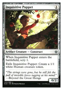 Inquisitive Puppet Throne of Eldraine MTG - NM+ - Image 1
