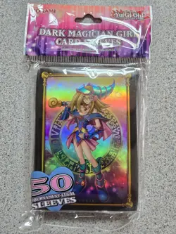 Konami 2023 Yu-gi-oh! Dark Magician Girl Holographic Card Sleeves 50 Pack Sealed - Image 1