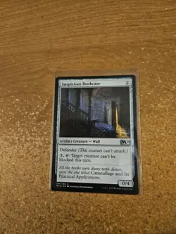 MAGIC THE GATHERING CORE SET 2019 UNCOMMON SUSPICIOUS BOOKCASE LIGHTLY PLAYED - Image 1