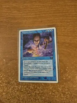 MAGIC THE GATHERING CHRONICLES UNCOMMON PUPPET MASTER LIGHTLY PLAYED - Image 1