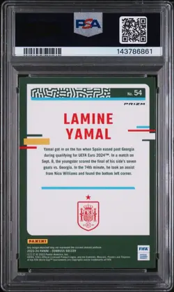 Lamine Yamal Rookie RC Card 2023 Optic Holo Silver PSA Mint 9 Spain Barcelona - Image 2