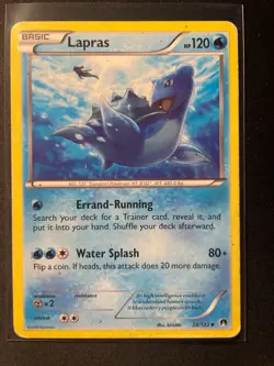 Pokemon Card Lapras Breakpoint Uncommon 28/122 NM - Image 1