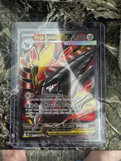Mega Excadrill Ex 103/84 Ultra Rare Holo Card - Pokemon Pitch Black Near Mint - Image 1