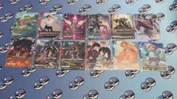 12 Card Lot Alt Art + FOIL Bandai Gundam TCG GD03 GD04 Japanese NM Box Hit - Image 1