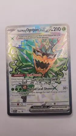 Teal Mask Ogerpon ex 166 Sv: Scarlet & Violet Promo Cards Holo - NM - Image 1