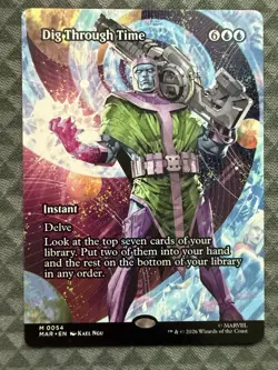 MTG Dig Through Time #0054 Borderless Mythic Marvel Universe Eternal-Legal (MAR) - Image 2
