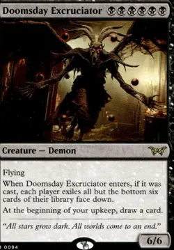 Doomsday Excruciator 94 Duskmourn: House of Horror Magic: The Gathering Foil LP - Image 1