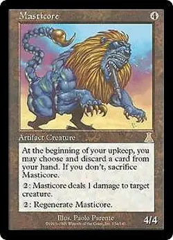 MtG Urza's Destiny Rare Masticore #134 [Slightly Played Condition] - Image 1