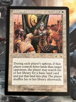 1x Oath of Lieges (11) Exodus LP MTG Magic the Gathering x1 MKE - Image 1