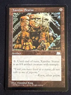 1x Xanthic Statue Weatherlight MP MTG Magic The Gathering x1 MKE - Image 1